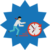 時間に追われる